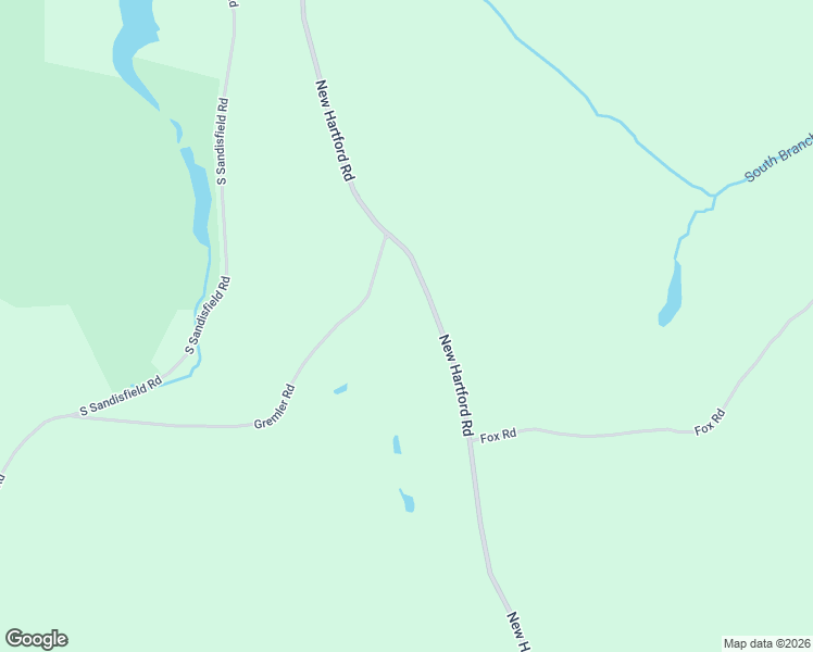 map of restaurants, bars, coffee shops, grocery stores, and more near 96 New Hartford Road in Sandisfield