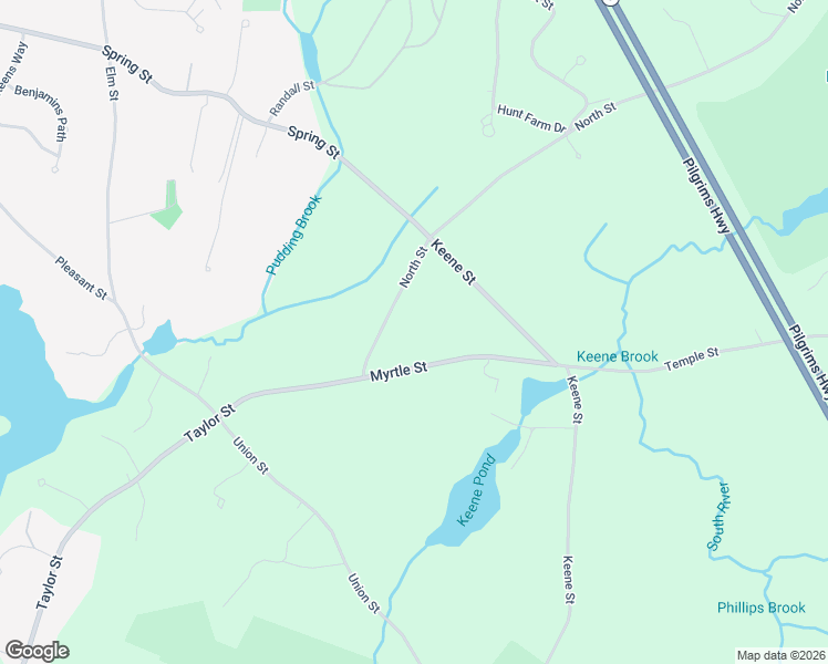 map of restaurants, bars, coffee shops, grocery stores, and more near 399 North Street in Duxbury