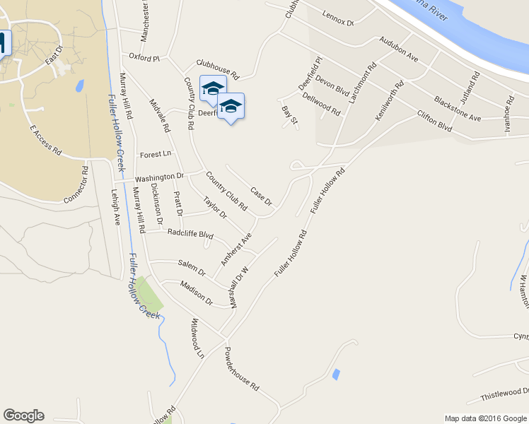 map of restaurants, bars, coffee shops, grocery stores, and more near 4801 Country Club Road in Vestal