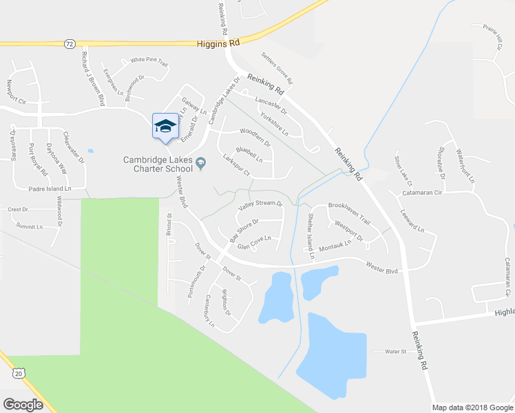 map of restaurants, bars, coffee shops, grocery stores, and more near 996 Valley Stream Drive in Pingree Grove