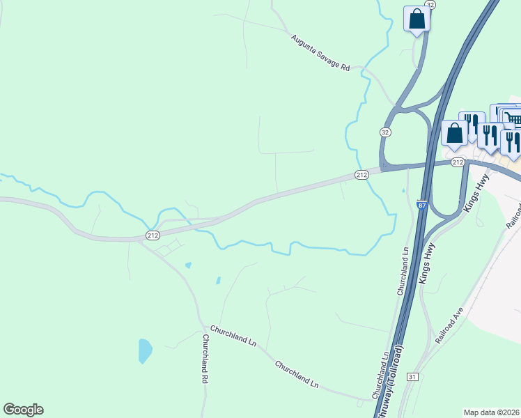 map of restaurants, bars, coffee shops, grocery stores, and more near 509 New York 212 in Saugerties