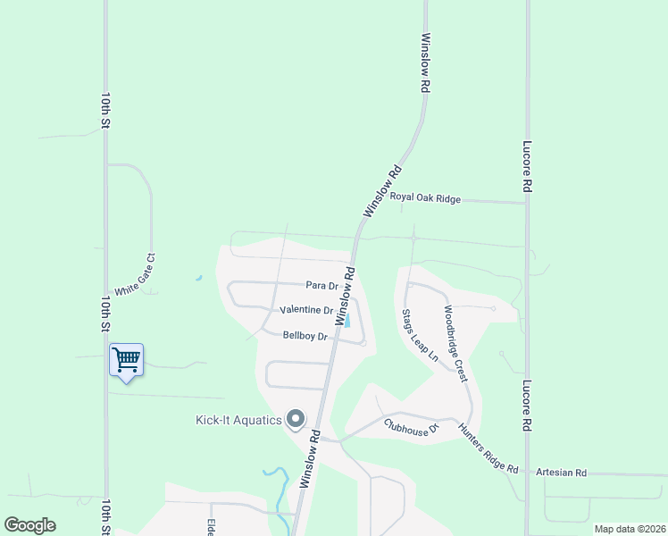 map of restaurants, bars, coffee shops, grocery stores, and more near 1832 Para Drive in Marion