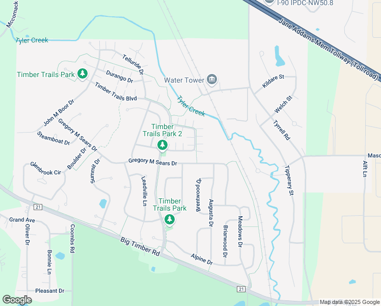 map of restaurants, bars, coffee shops, grocery stores, and more near 382 Evergreen Circle in Gilberts