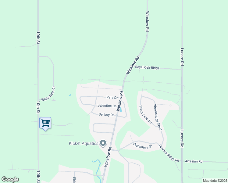map of restaurants, bars, coffee shops, grocery stores, and more near 1832 Para Drive in Marion