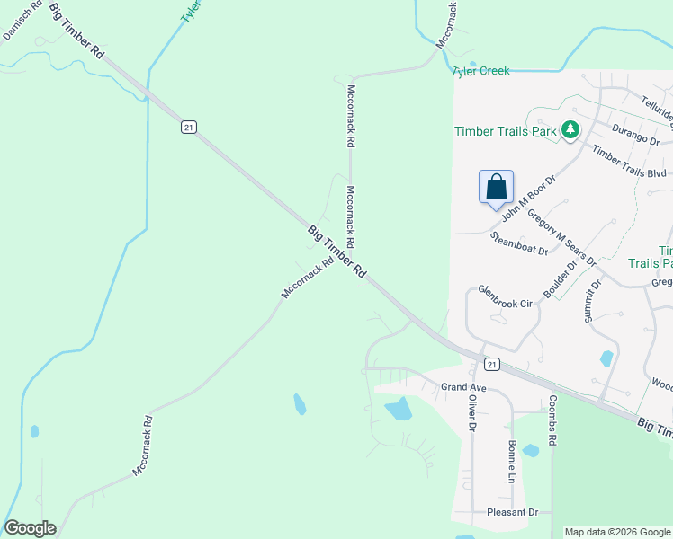 map of restaurants, bars, coffee shops, grocery stores, and more near 39W485 Big Timber Road in Elgin