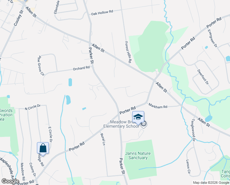 map of restaurants, bars, coffee shops, grocery stores, and more near 81 Greenwich Road in East Longmeadow