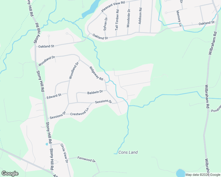 map of restaurants, bars, coffee shops, grocery stores, and more near 85 Ridgeway Drive in Hampden