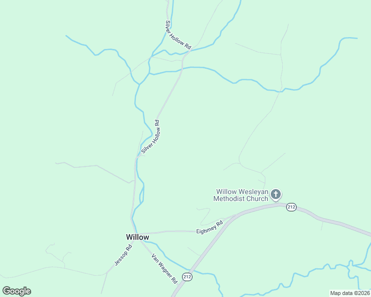 map of restaurants, bars, coffee shops, grocery stores, and more near 77 Ostrander Road in Willow