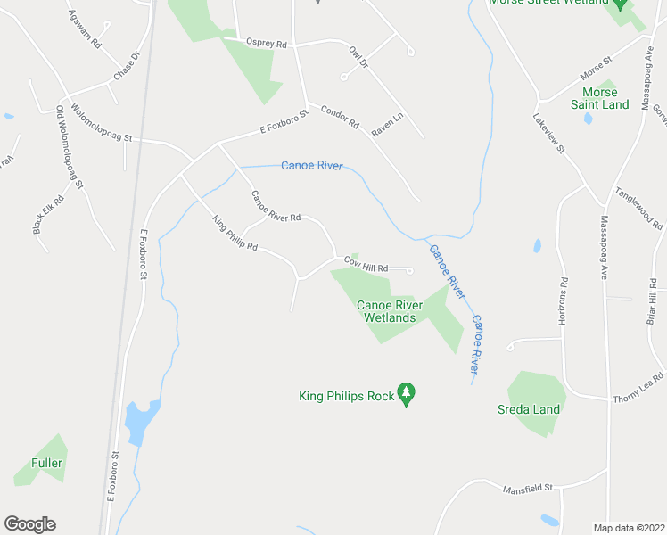 map of restaurants, bars, coffee shops, grocery stores, and more near 5 Cow Hill Road in Sharon