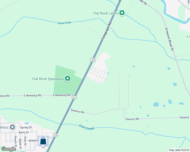 map of restaurants, bars, coffee shops, grocery stores, and more near 13 Barney in Flat Rock