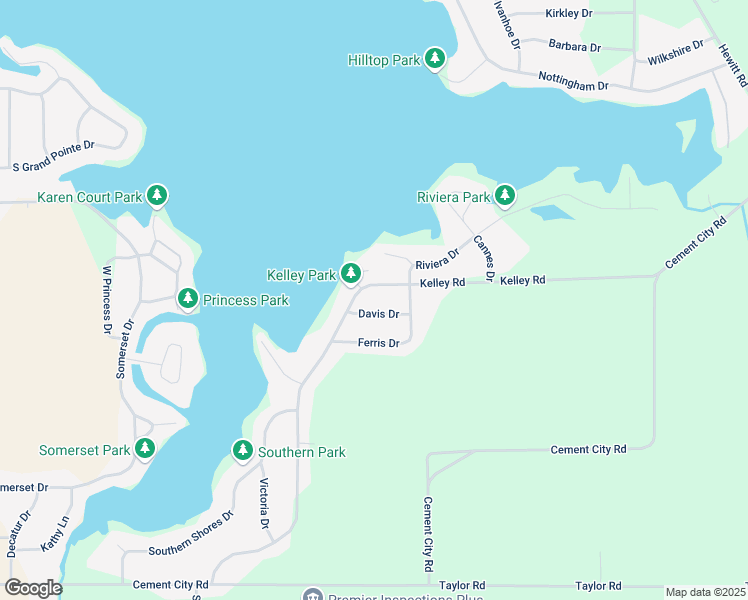 map of restaurants, bars, coffee shops, grocery stores, and more near 110 Davis Drive in Brooklyn