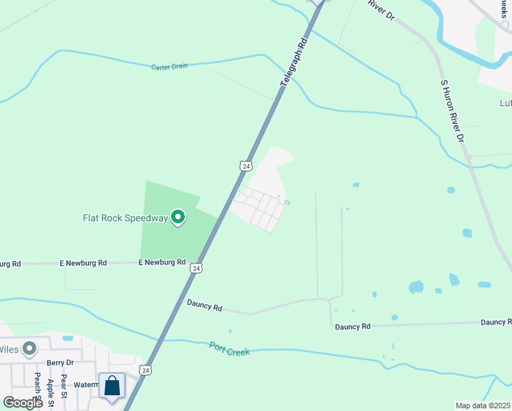 map of restaurants, bars, coffee shops, grocery stores, and more near 13 Barney in Flat Rock