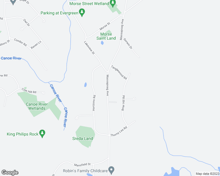 map of restaurants, bars, coffee shops, grocery stores, and more near 424 Massapoag Avenue in Sharon
