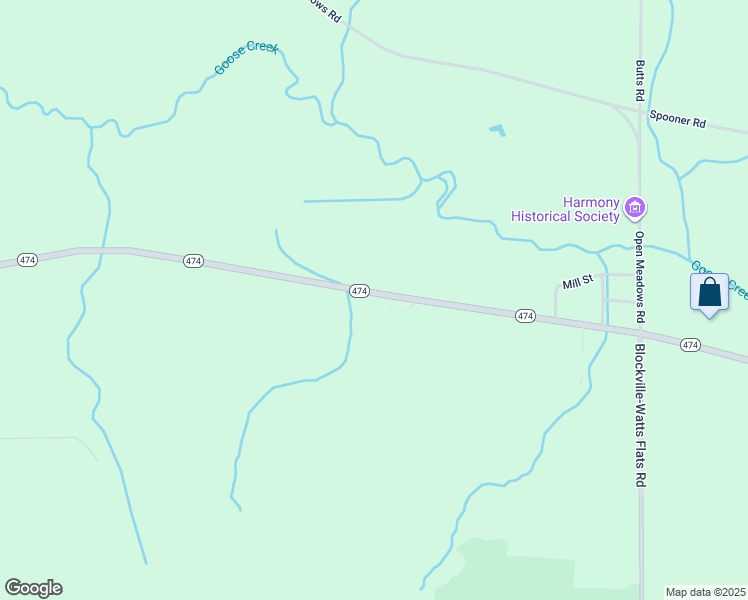 map of restaurants, bars, coffee shops, grocery stores, and more near 5555 New York 474 in Chautauqua County