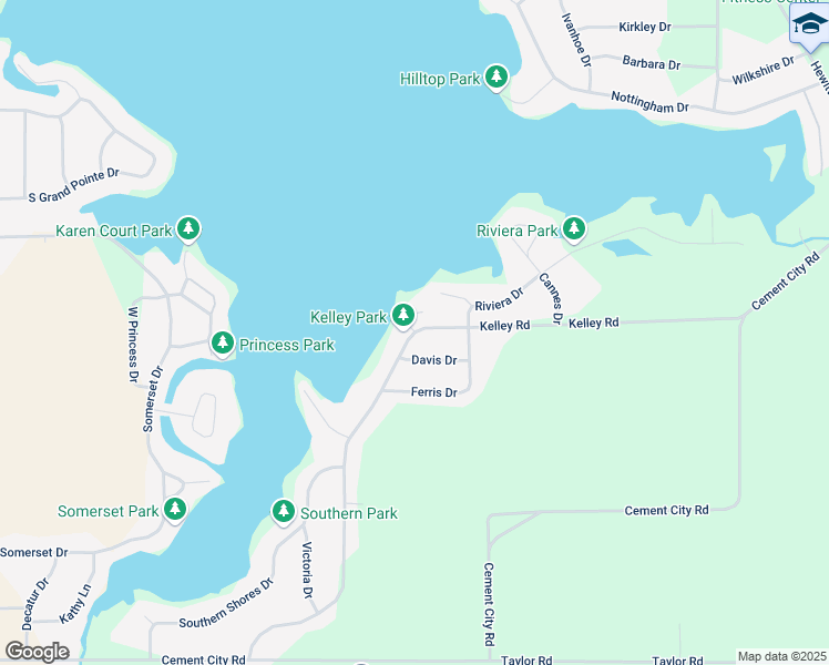 map of restaurants, bars, coffee shops, grocery stores, and more near 110 Davis Drive in Brooklyn