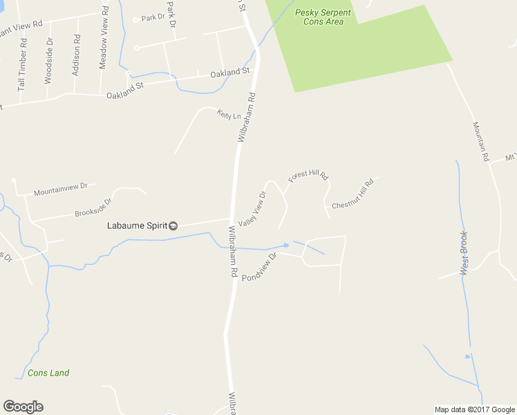 map of restaurants, bars, coffee shops, grocery stores, and more near 35 Valley View Drive in Hampden