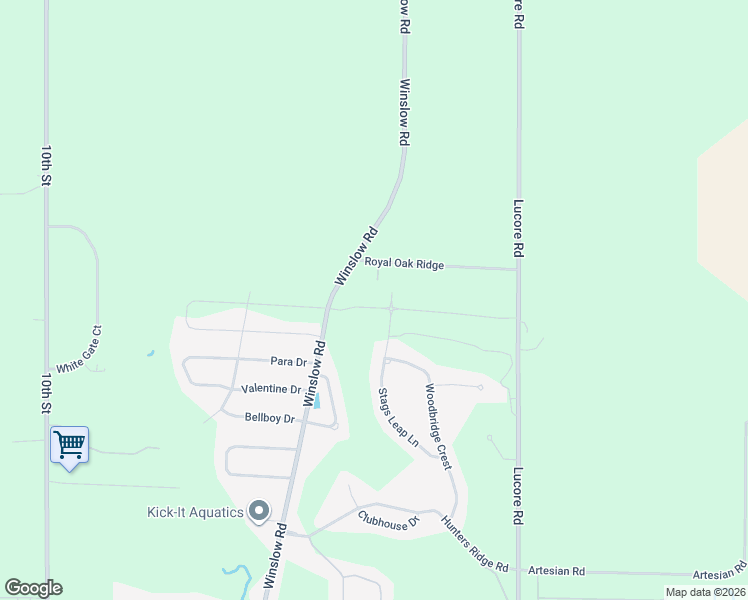 map of restaurants, bars, coffee shops, grocery stores, and more near 7020 Stags Leap Lane in Marion