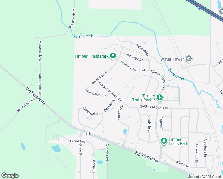 map of restaurants, bars, coffee shops, grocery stores, and more near 164 Gregory M Sears Drive in Gilberts