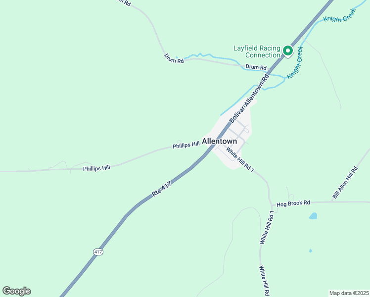 map of restaurants, bars, coffee shops, grocery stores, and more near 5893 Phillips Hill in Allegany County