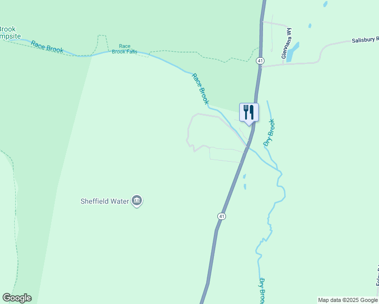 map of restaurants, bars, coffee shops, grocery stores, and more near 928 South Undermountain Road in Sheffield