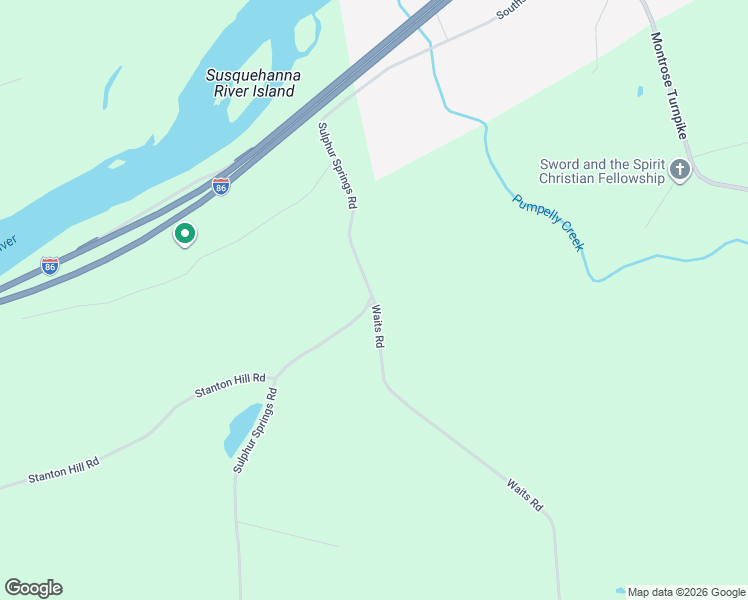 map of restaurants, bars, coffee shops, grocery stores, and more near 407 Sulpher Springs Rd in Owego