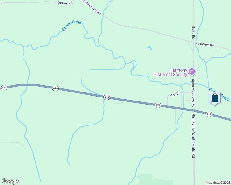 map of restaurants, bars, coffee shops, grocery stores, and more near 5550 New York 474 in Ashville