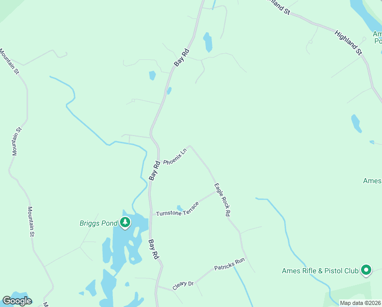 map of restaurants, bars, coffee shops, grocery stores, and more near 1 Eagle Rock Road in Stoughton