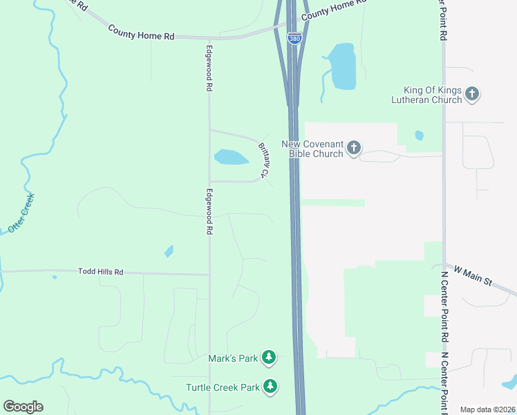 map of restaurants, bars, coffee shops, grocery stores, and more near 3063 Brittany Circle in Cedar Rapids