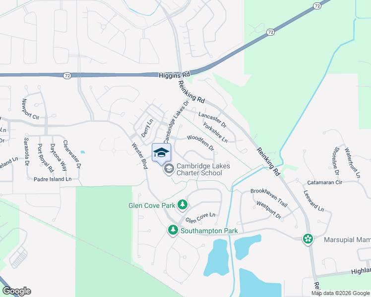 map of restaurants, bars, coffee shops, grocery stores, and more near 766 Bluebell Lane in Pingree Grove