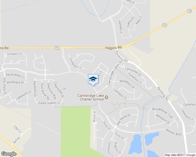 map of restaurants, bars, coffee shops, grocery stores, and more near 1241 Derry Lane in Pingree Grove