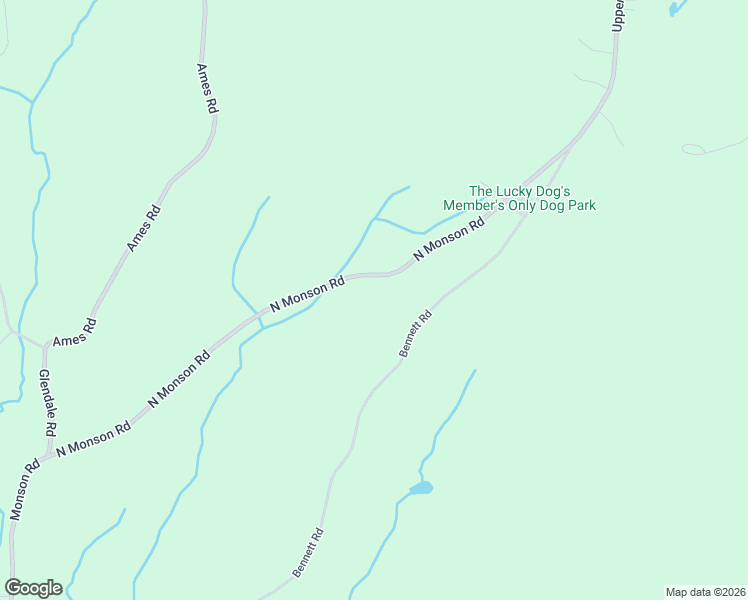 map of restaurants, bars, coffee shops, grocery stores, and more near 174 North Monson Road in Hampden
