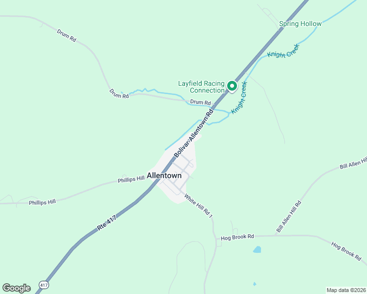 map of restaurants, bars, coffee shops, grocery stores, and more near 5814 New York 417 in Allentown