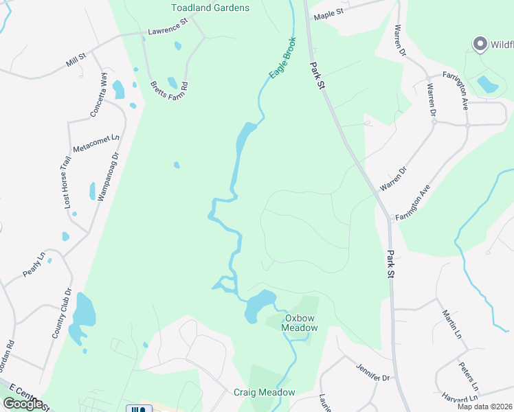 map of restaurants, bars, coffee shops, grocery stores, and more near Mill Street in Wrentham