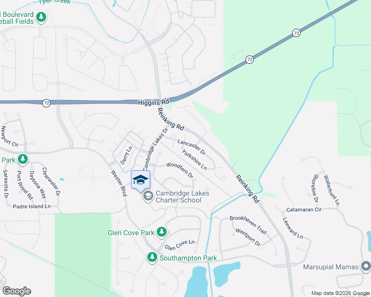 map of restaurants, bars, coffee shops, grocery stores, and more near 643 Yorkshire Lane in Pingree Grove