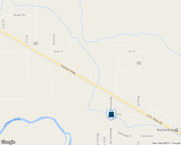 map of restaurants, bars, coffee shops, grocery stores, and more near Road 43N in Torrington