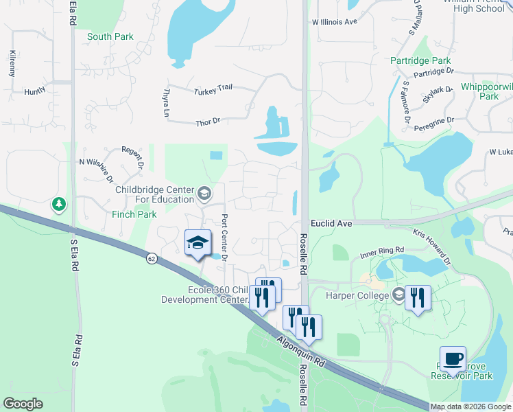 map of restaurants, bars, coffee shops, grocery stores, and more near 1449 West Shire Circle in Inverness