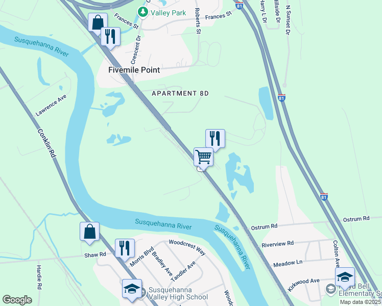 map of restaurants, bars, coffee shops, grocery stores, and more near 1003 11 in Kirkwood