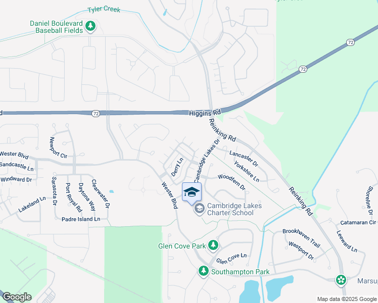 map of restaurants, bars, coffee shops, grocery stores, and more near 879 Clover Lane in Pingree Grove