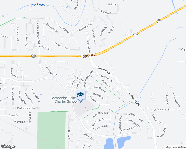 map of restaurants, bars, coffee shops, grocery stores, and more near 755 Lancaster Drive in Hampshire