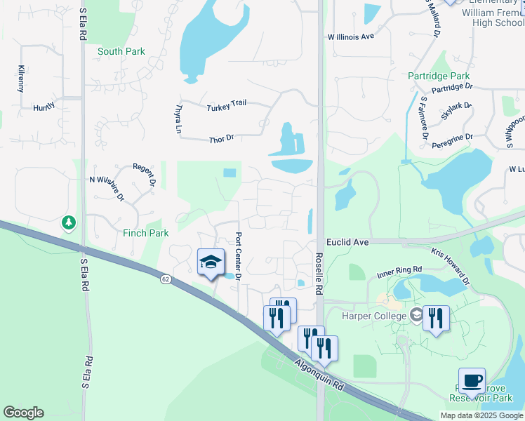 map of restaurants, bars, coffee shops, grocery stores, and more near 1428 West Shire Circle in Inverness