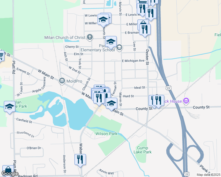 map of restaurants, bars, coffee shops, grocery stores, and more near 24 East 2nd Street in Milan