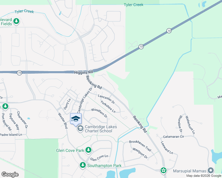 map of restaurants, bars, coffee shops, grocery stores, and more near 41W600 Old Stage Road in Hampshire