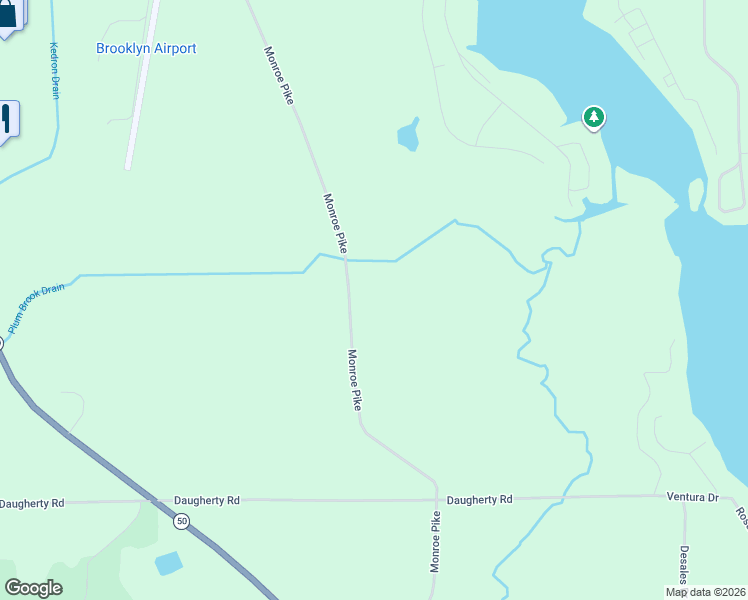 map of restaurants, bars, coffee shops, grocery stores, and more near 12059-12499 Old Monroe Pike in Brooklyn