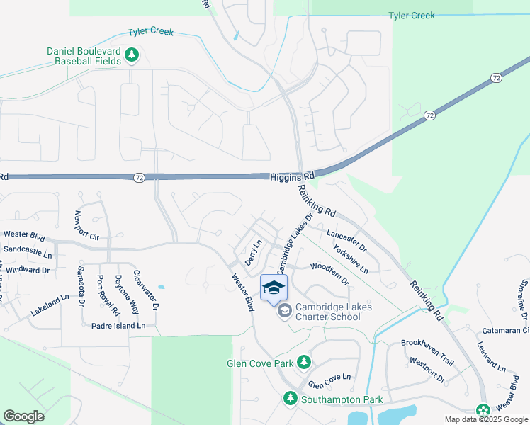 map of restaurants, bars, coffee shops, grocery stores, and more near 906 Clover Lane in Pingree Grove