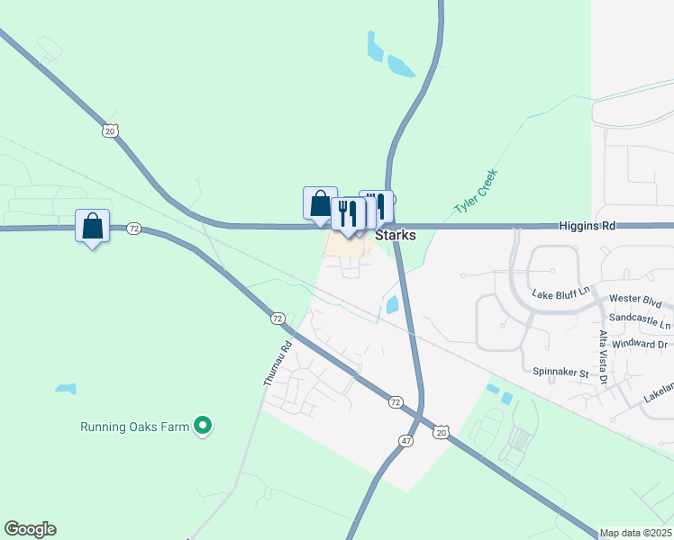 map of restaurants, bars, coffee shops, grocery stores, and more near 2421 Upland Road in Hampshire