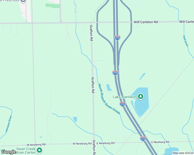map of restaurants, bars, coffee shops, grocery stores, and more near 14572 Grafton Road in Carleton