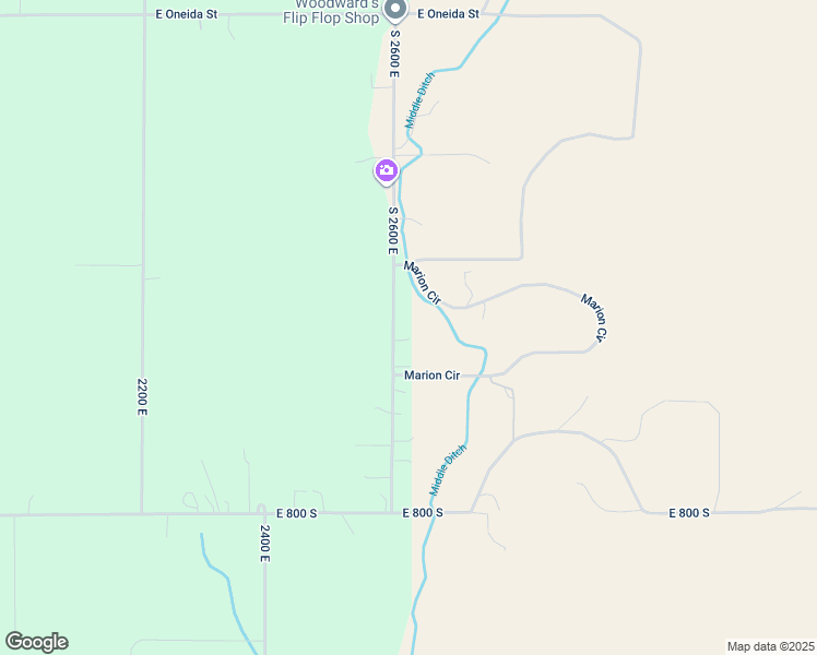 map of restaurants, bars, coffee shops, grocery stores, and more near 507 South 2600 East in Preston