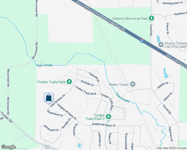 map of restaurants, bars, coffee shops, grocery stores, and more near 186 Durango Drive in Gilberts