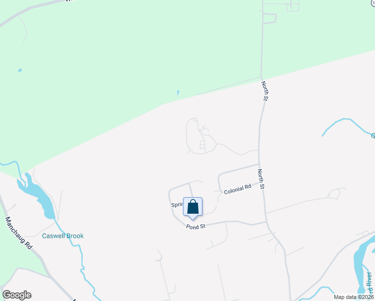 map of restaurants, bars, coffee shops, grocery stores, and more near 54 Compass Point Drive in Douglas