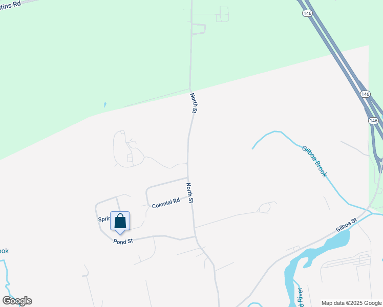 map of restaurants, bars, coffee shops, grocery stores, and more near 119 North Street in Douglas